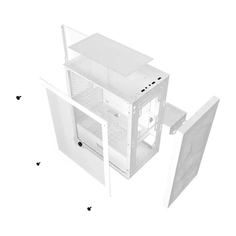 Kompiuterio korpusas Darkflash M305 Mesh, ATX, Baltas