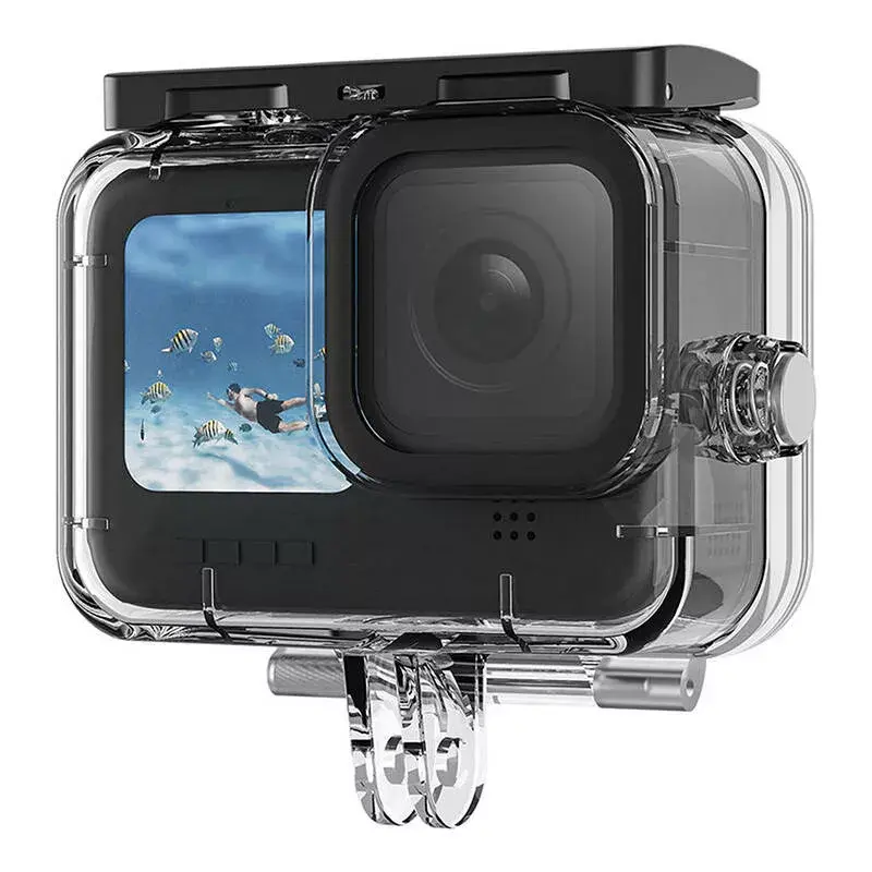 Apsauginis dėklas Telesin GoPro Hero 12/11/10/9 – kietas korpusas ir silikoninis dangtelis