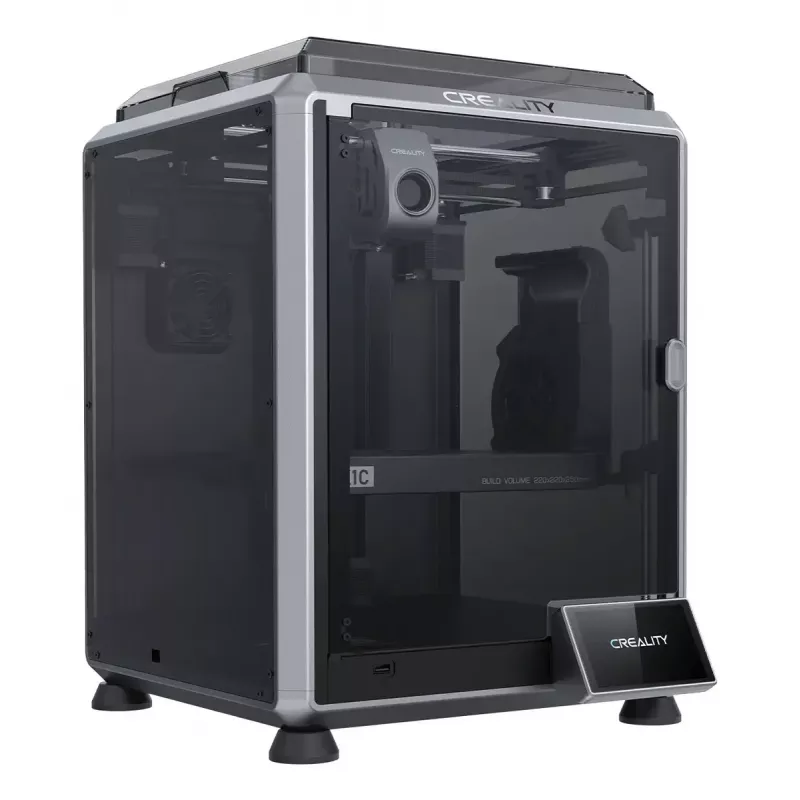 3D spausdintuvas Creality K1C FDM Wi‑Fi – PLA/ABS/ASA/PETG/TPU, sluoksnis 0,1–0,35 mm, 4,3 col. liečiamasis ekranas, 100–240V