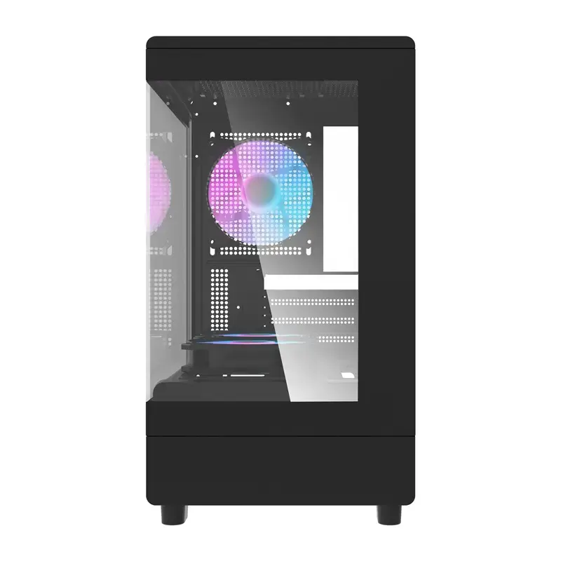 Korpusas DarkFlash DB330M Black v2 su trimis iš anksto sumontuotais ventiliatoriais