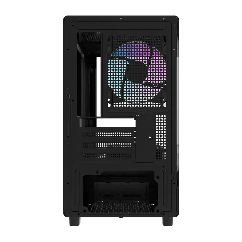 Korpusas DarkFlash DB330M Black v2 su trimis iš anksto sumontuotais ventiliatoriais