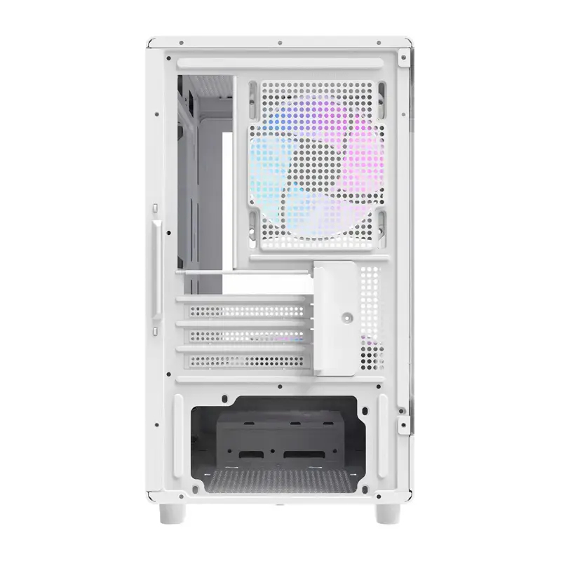Korpusas Darkflash DB330M White v2 su trimis iš anksto sumontuotais ventiliatoriais, micro-ATX/mATX