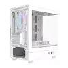 Korpusas Darkflash DB330M White v2 su trimis iš anksto sumontuotais ventiliatoriais, micro-ATX/mATX