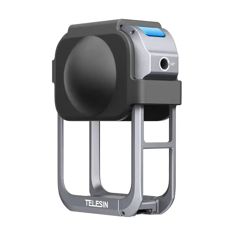 TELESIN metalinis apsauginis narvas DJI Osmo 360 – lengvas aliumininis rėmas su tvirtinimo taškais