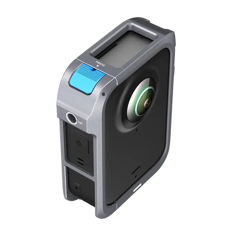 TELESIN metalinis apsauginis narvas DJI Osmo 360 – lengvas aliumininis rėmas su tvirtinimo taškais