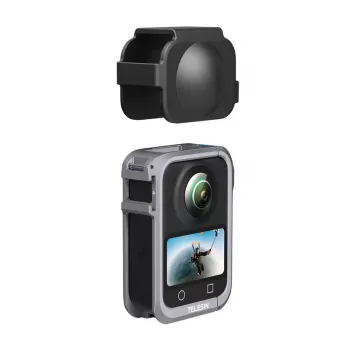 TELESIN metalinis apsauginis narvas DJI Osmo 360 – lengvas aliumininis rėmas su tvirtinimo taškais