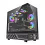 Kompiuterio korpusas DarkFlash DS950V su priekiniu ekranu (juodas) ir 6 iš anksto sumontuotais ventiliatoriais