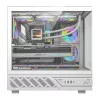 Kompiuterio korpusas DarkFlash DS950V su integruotu ekranu, baltas, komplekte 6 ventiliatoriai