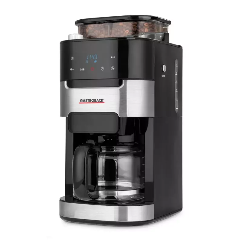 Lašelinis kavos virimo aparatas Gastroback 1.5 L Grind & Brew Pro