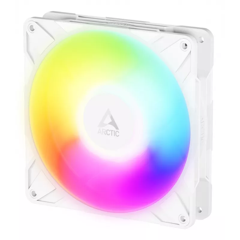 ARCTIC Freezer P14 Pro Reverse A-RGB (Baltas) - 3 vnt. pakuotė - 140 mm A-RGB PWM ventiliatorius su kabelių skirstytuvu