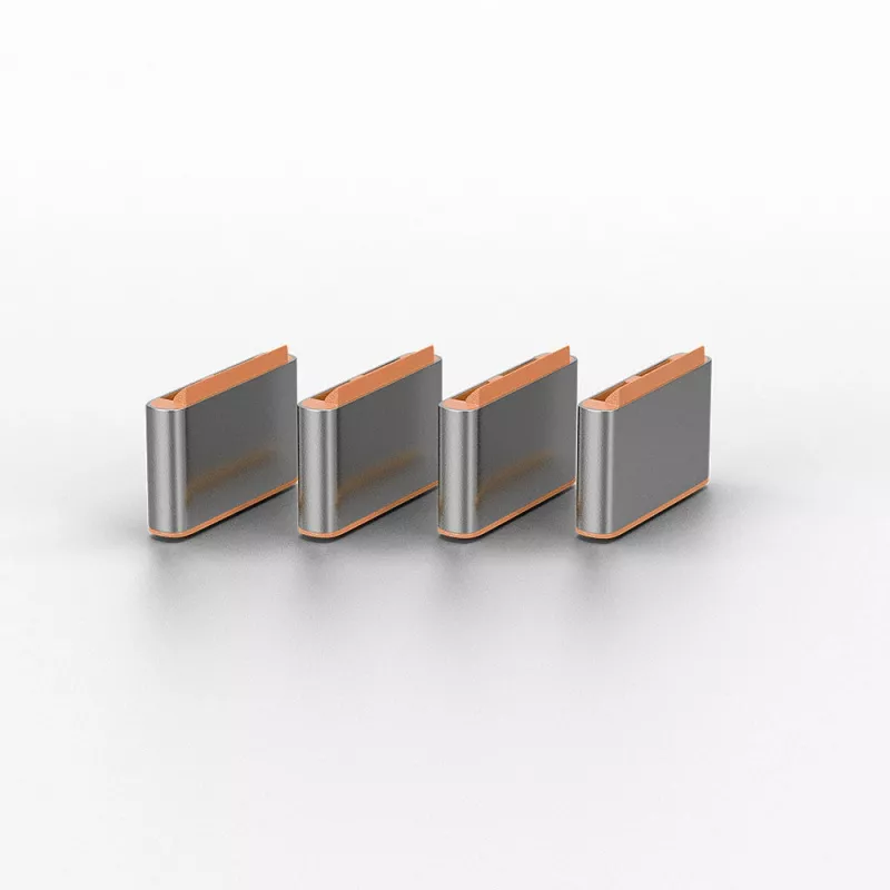Lindy USB Type C prievadų blokatoriai (be rakto) – 10 vnt., oranžiniai