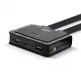 Lindy 2 Port DisplayPort 1.2, USB Type C, USB 2.0 ir garso kabelių KVM jungiklis