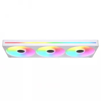 Ventiliatorių blokas COUGAR Unity360-FB Vieno rėmo 360 ARGB PWM Forward, 120 mm, 700–2500 RPM, FDB, Baltas