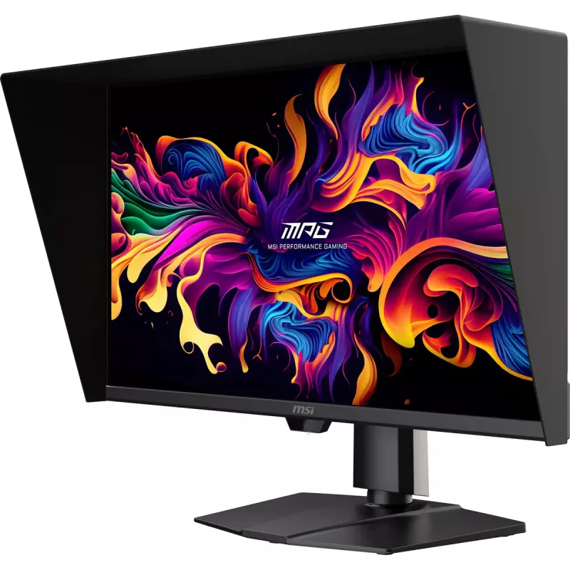 Kompiuterio monitorius MSI MPG 271QRDE QD-OLED X50, 26,5 colio (67,3 cm), 2560×1440, QD-OLED, 1 ms, 16:9, USB 2.0 šakotuvas, VESA, aukščio reguliavimas, juodas