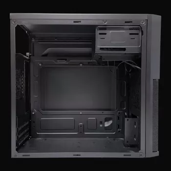 Korpusas PC Micro Tower LC-Power 2004MB-V3, Micro-ATX/Mini-ITX, juodas, maitinimo šaltinis viršuje, palaiko 2×3,5 colio + 2×2,5 colio, USB 3.2 Gen1