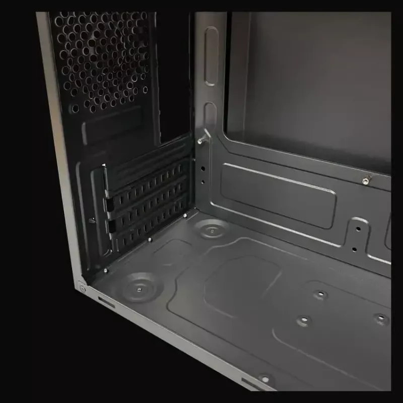 Korpusas PC Micro Tower LC-Power 2004MB-V3, Micro-ATX/Mini-ITX, juodas, maitinimo šaltinis viršuje, palaiko 2×3,5 colio + 2×2,5 colio, USB 3.2 Gen1