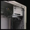 Korpusas PC Micro Tower LC-Power 2004MB-V3, Micro-ATX/Mini-ITX, juodas, maitinimo šaltinis viršuje, palaiko 2×3,5 colio + 2×2,5 colio, USB 3.2 Gen1