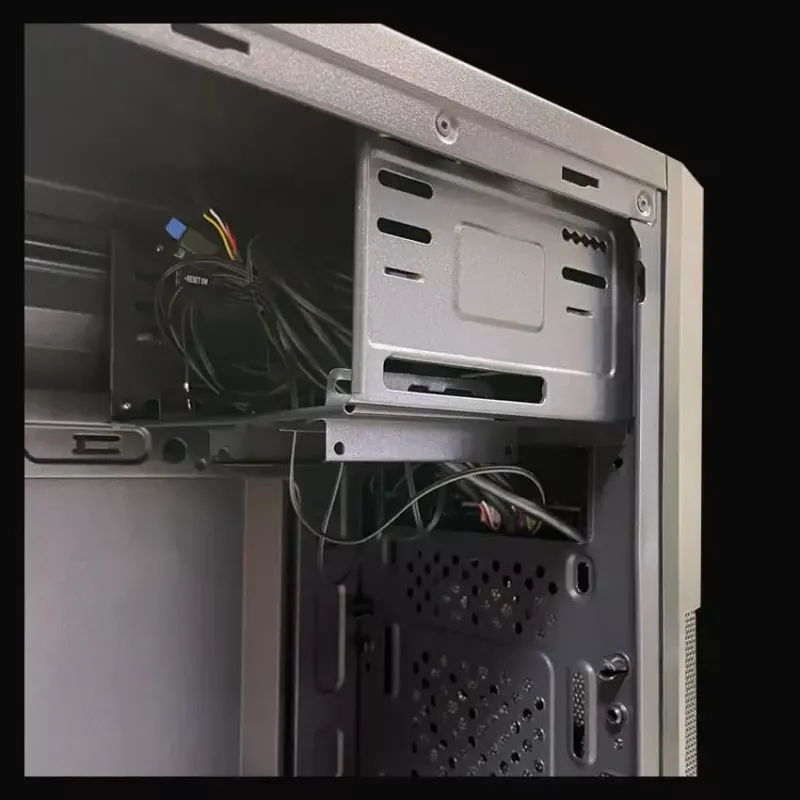 Korpusas PC Micro Tower LC-Power 2004MB-V3, Micro-ATX/Mini-ITX, juodas, maitinimo šaltinis viršuje, palaiko 2×3,5 colio + 2×2,5 colio, USB 3.2 Gen1