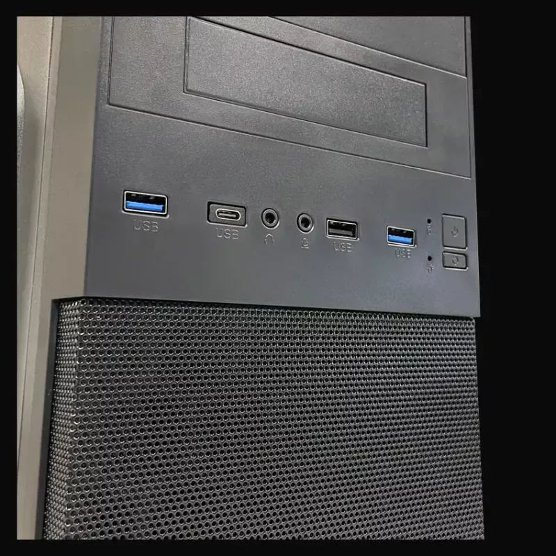 Korpusas PC Micro Tower LC-Power 2004MB-V3, Micro-ATX/Mini-ITX, juodas, maitinimo šaltinis viršuje, palaiko 2×3,5 colio + 2×2,5 colio, USB 3.2 Gen1