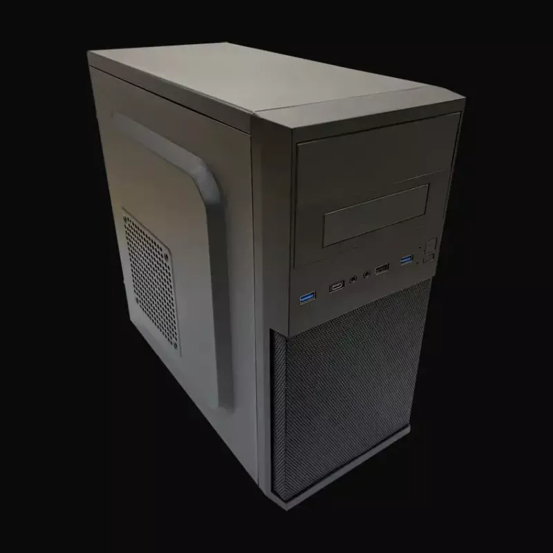 Korpusas PC Micro Tower LC-Power 2004MB-V3, Micro-ATX/Mini-ITX, juodas, maitinimo šaltinis viršuje, palaiko 2×3,5 colio + 2×2,5 colio, USB 3.2 Gen1