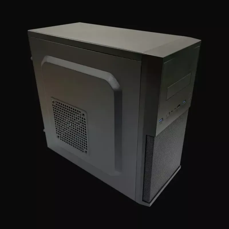 Korpusas PC Micro Tower LC-Power 2004MB-V3, Micro-ATX/Mini-ITX, juodas, maitinimo šaltinis viršuje, palaiko 2×3,5 colio + 2×2,5 colio, USB 3.2 Gen1