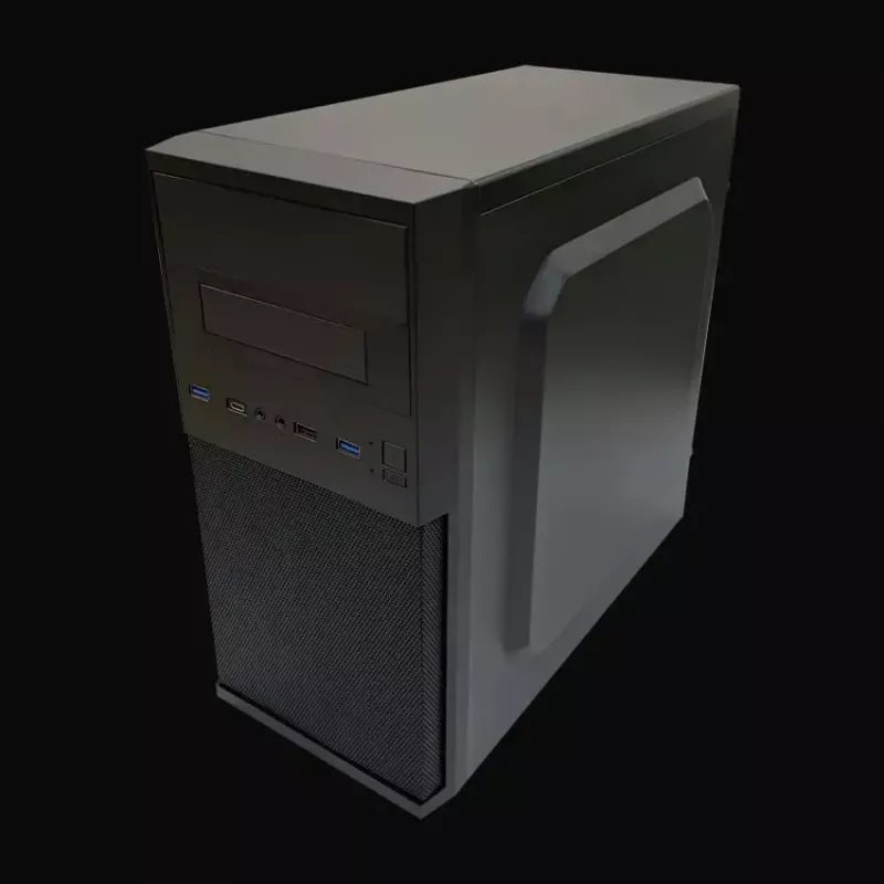 Korpusas PC Micro Tower LC-Power 2004MB-V3, Micro-ATX/Mini-ITX, juodas, maitinimo šaltinis viršuje, palaiko 2×3,5 colio + 2×2,5 colio, USB 3.2 Gen1