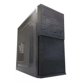 Korpusas PC Micro Tower LC-Power 2004MB-V3, Micro-ATX/Mini-ITX, juodas, maitinimo šaltinis viršuje, palaiko 2×3,5 colio + 2×2,5 colio, USB 3.2 Gen1