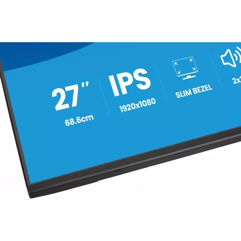 Kompiuterio monitorius IIYAMA ProLite X2797HSU-B1 27 colių (68,6 cm) Full HD 1920×1080 LED matinis 4 ms USB 3.2 Gen 1 garsiakalbiai VESA juodas
