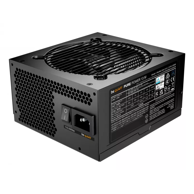 be quiet Pure Power 13 M 1200W maitinimo blokas 20+4 pin ATX ATX juodas