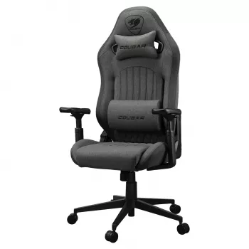 Universali žaidimų kėdė Cougar CGR-EPF-ROG — Juoda/Pilka, 125 cm minimalus aukštis, 710×670 mm sėdynė, 120 kg maks.