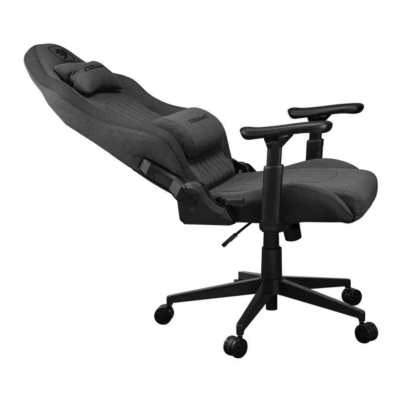 Universali žaidimų kėdė Cougar CGR-EPF-ROG — Juoda/Pilka, 125 cm minimalus aukštis, 710×670 mm sėdynė, 120 kg maks.