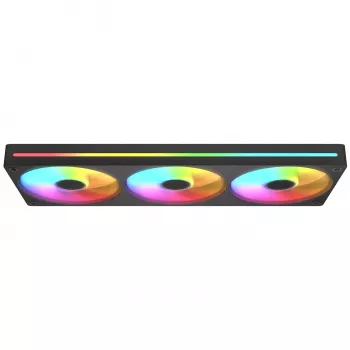 Ventiliatorių rinkinys Cougar Unity360-FB Single-Frame 360 ARGB PWM Forward, 120mm×3, 700–2500 RPM, FDB, 5.4 mmH2O, Juodas