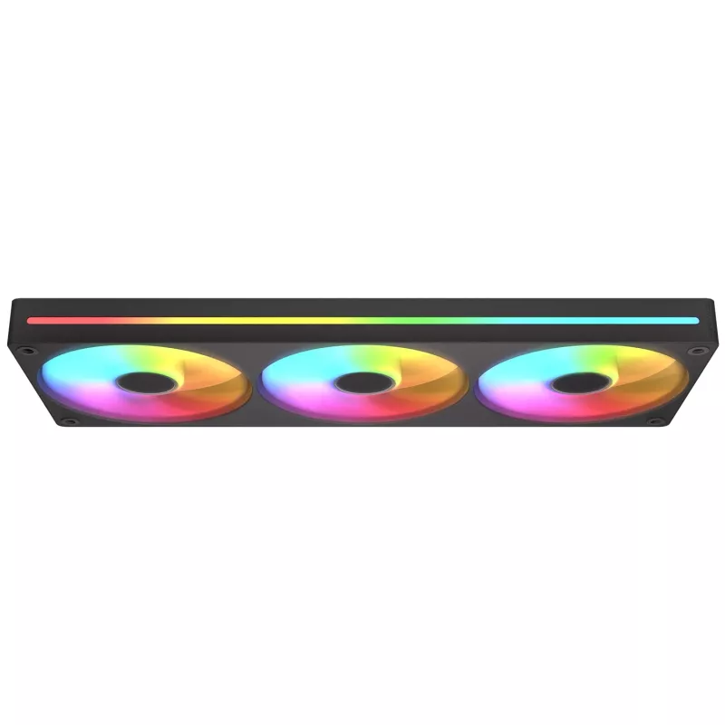 Ventiliatorių rinkinys Cougar Unity360-FB Single-Frame 360 ARGB PWM Forward, 120mm×3, 700–2500 RPM, FDB, 5.4 mmH2O, Juodas