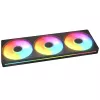 Ventiliatorių rinkinys Cougar Unity360-FB Single-Frame 360 ARGB PWM Forward, 120mm×3, 700–2500 RPM, FDB, 5.4 mmH2O, Juodas