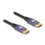 DeLOCK DisplayPort kabelis 8K 60 Hz 5 m violetinis metalas