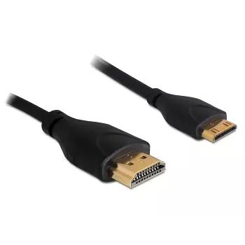 HDMI kabelis Ethernet A -> mini C St/St 1,00 m plonas DELOCK 83132