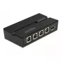 USB jungiklis DELOCK 11493 4x USB 2.0, juodas, 0.48 Gbit/s