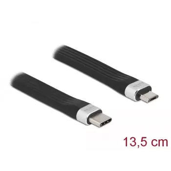 DeLOCK 86793 FPC plokščias juostinis kabelis USB 2.0 Type-C į Micro-B