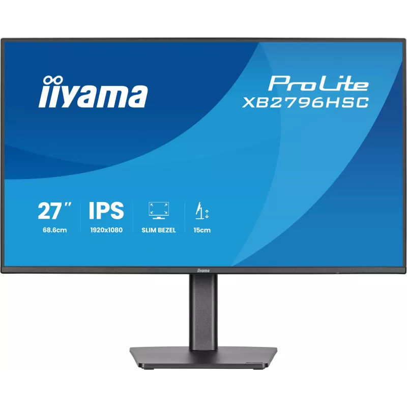 Kompiuterio monitorius iiyama ProLite XB2796HSC-B1 68.6 cm (27 colių) 1920 x 1080 pikselių Full HD LED juodas