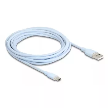 DeLOCK USB 2.0 laidas USB A – USB C 4 m mėlynas 81224