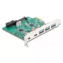 DeLOCK USB 5 Gbps PCI Express x1 kortelė 3x Type-A 2x Type-C 1x Header