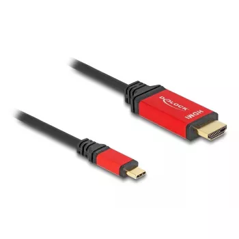 DeLOCK USB Type-C į HDMI kabelis 8K 60Hz HDR 3m Raudonas