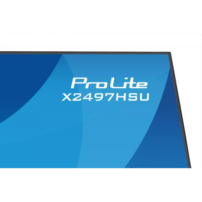 IIYAMA ProLite X2497HSU-B1 monitor 23,8 colio (60,5 cm) Full HD IPS 1920×1080 4 ms USB‑C 2×, garsiakalbiai, VESA, juodas