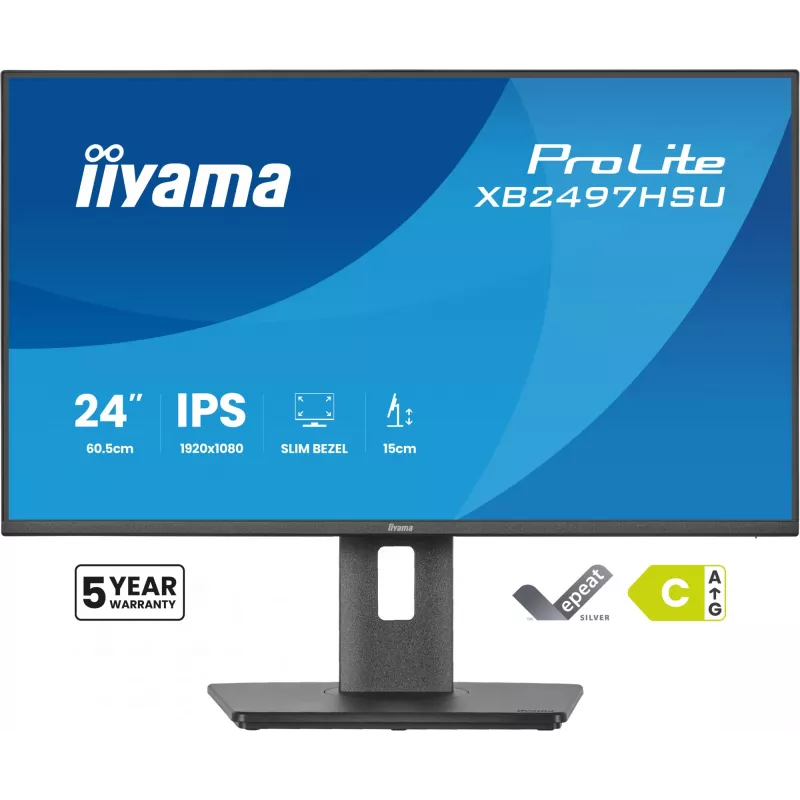 Monitorius iiyama ProLite XB2497HSU-B1 23.8 colių Full HD LED IPS 120Hz