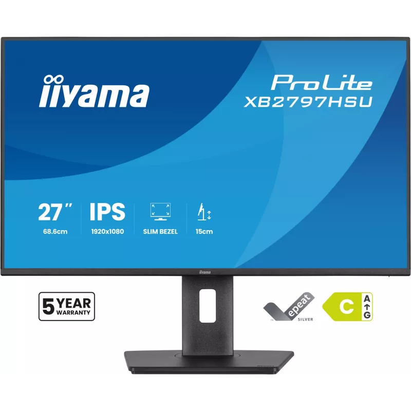 IIYAMA ProLite XB2797HSU-B1 27 colių Full HD LED monitorius