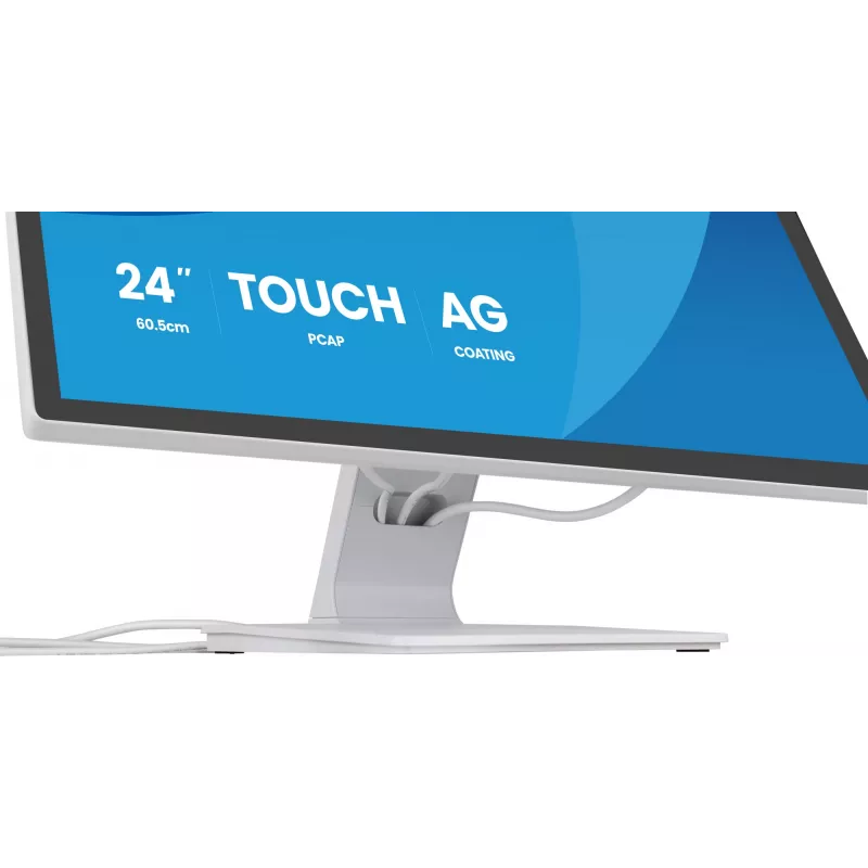 IIYAMA ProLite T2452MSC-W1AG 23,8 colių Full HD liečiamasis monitorius su IPS LED ekranu, baltas