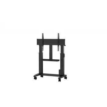 Mobilus ratukinis stovas Yealink MB-FS-Lift – grindų montavimui, juodas, 87 kg talpa, 600×1100 mm