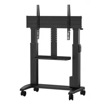 Mobilus ratukinis stovas Yealink MB-FS-Lift – grindų montavimui, juodas, 87 kg talpa, 600×1100 mm