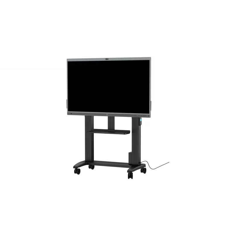Mobilus ratukinis stovas Yealink MB-FS-Lift – grindų montavimui, juodas, 87 kg talpa, 600×1100 mm