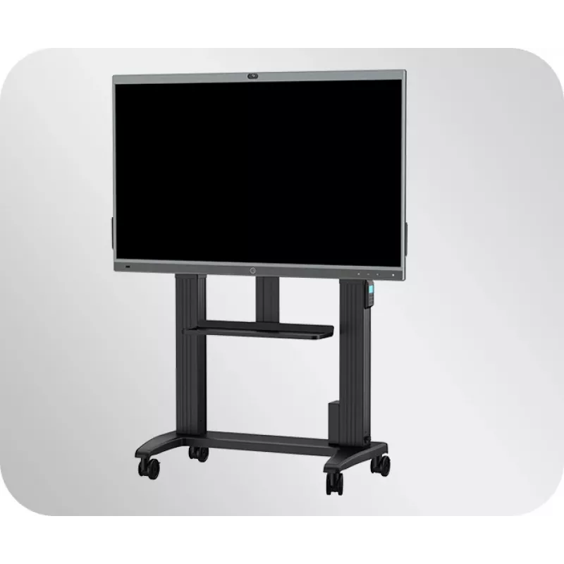 Mobilus ratukinis stovas Yealink MB-FS-Lift – grindų montavimui, juodas, 87 kg talpa, 600×1100 mm